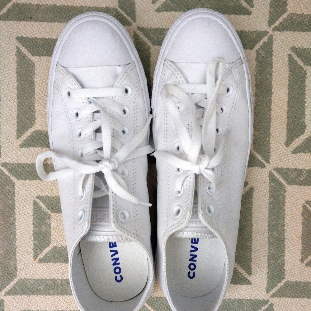 Converse 10.5 All White Leather